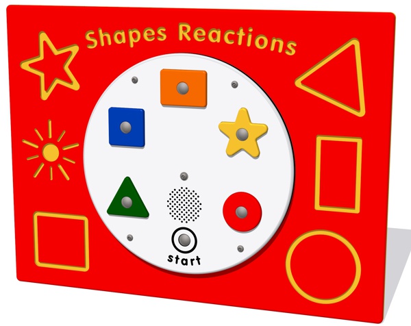 PlayTronic Shapes Reactions Game Panel
